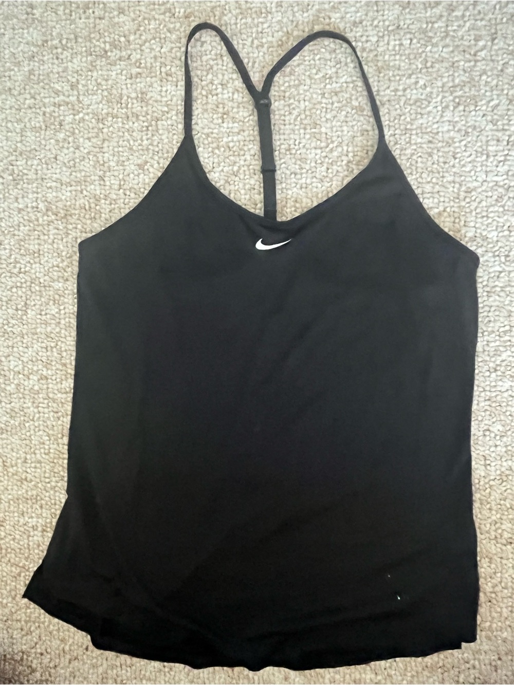 Nike Black Slim Racerback Camisole with White Swoosh (NEVER WORN)